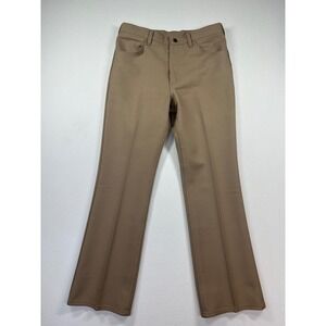 Vintage 70s Wrangler Wrancher Pants Mens 33x31 Regular Fit Tan Twill USA 82682TN